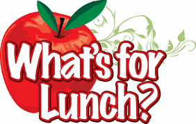 clipart of apple that says what's for lunch